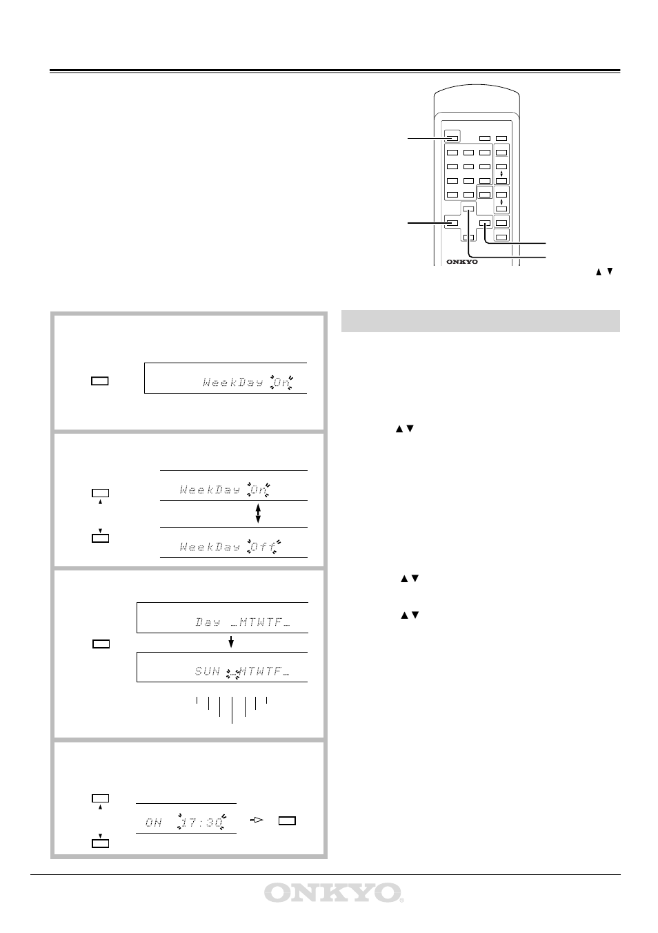 Using the timer (for remote control only) | Onkyo T-4711 User Manual | Page 18 / 20