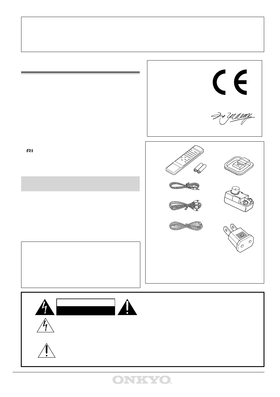 Features, Declaration of conformity, Caution | Attention, Warning | Onkyo T-4711 User Manual | Page 2 / 20