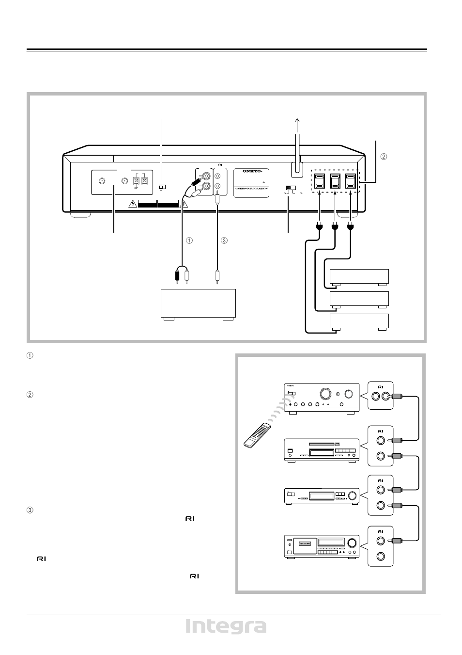 System connections, T-4711, Amplifier cd player cassettedeck | Onkyo T-4711 User Manual | Page 5 / 20