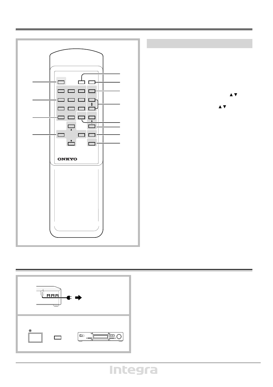 Connecting the power, Remote control | Onkyo T-4711 User Manual | Page 9 / 20