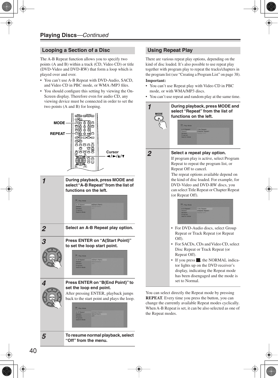 Onkyo DR-815 User Manual | Page 40 / 84