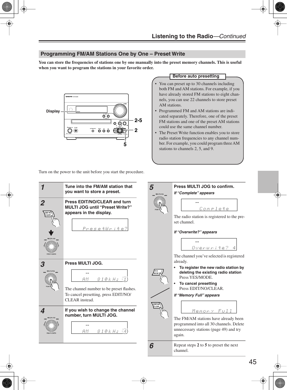 Onkyo DR-815 User Manual | Page 45 / 84