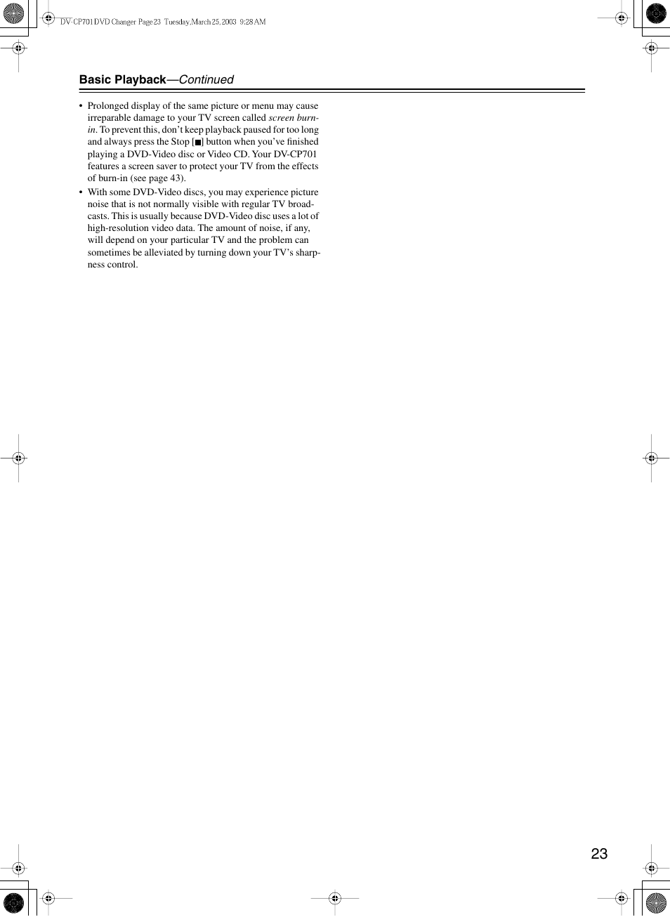 Onkyo DV-CP701 User Manual | Page 23 / 48