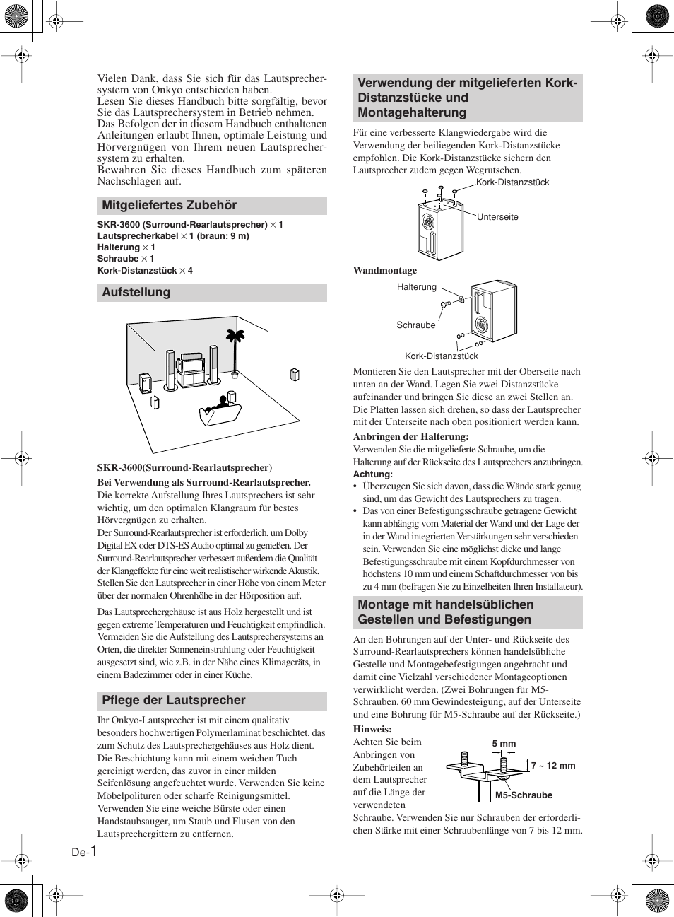Onkyo SKR-3600 User Manual | Page 10 / 20