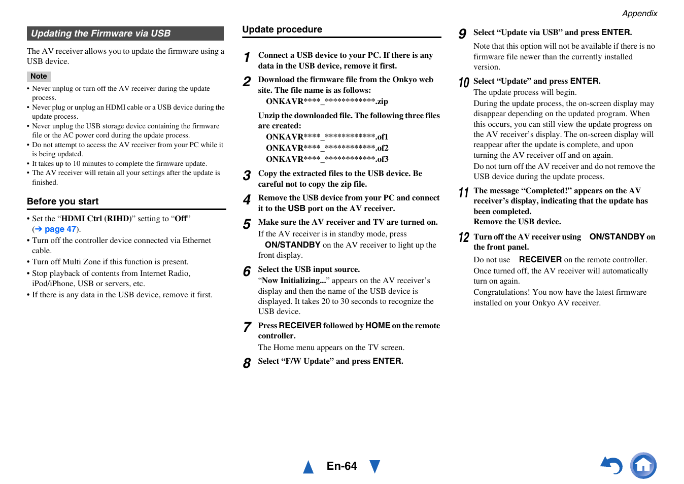 Onkyo HT-RC440 User Manual | Page 64 / 120
