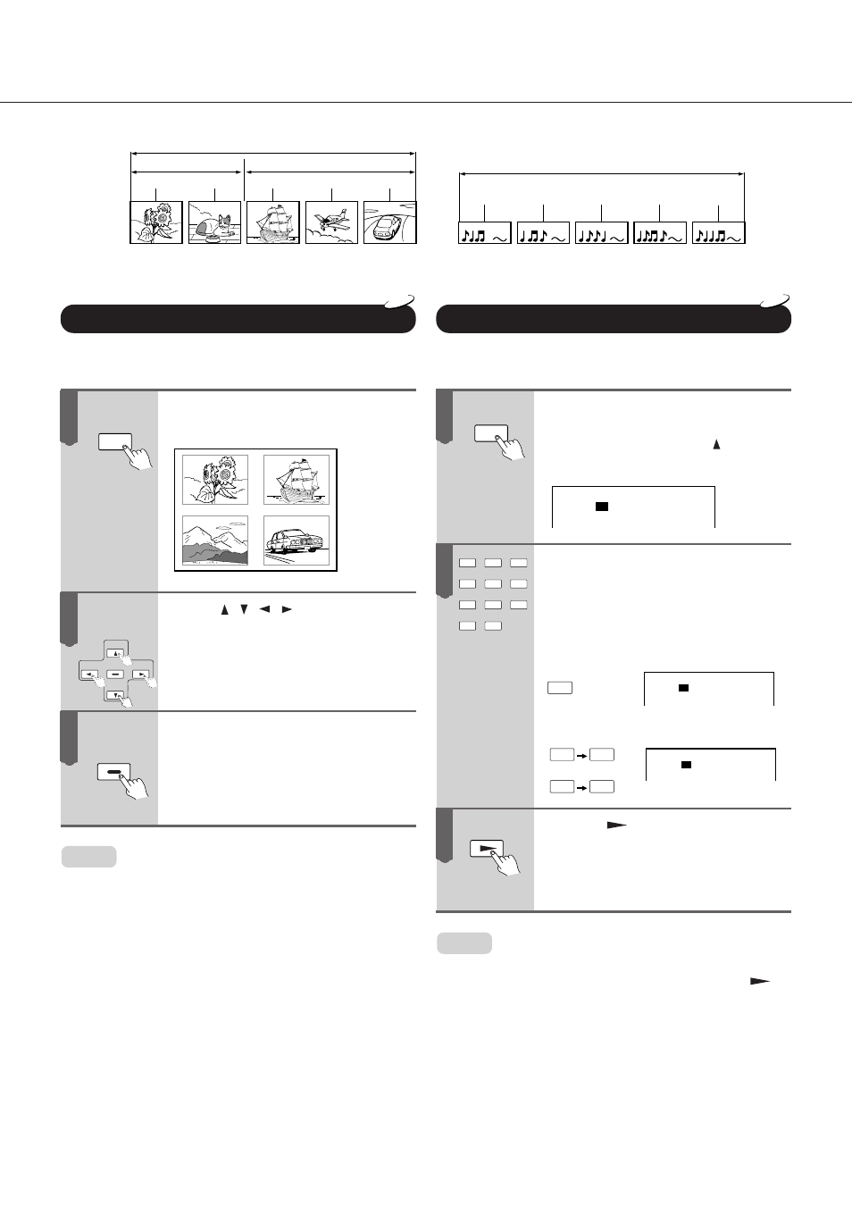 Locating titles, chapters, or tracks, Locating a title using the title menu, Title selection with the numeric buttons | Onkyo DV-C501 User Manual | Page 18 / 44