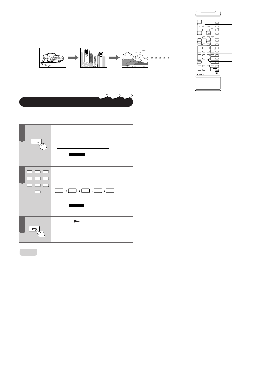 Selecting a precise scene or audio passage, Entering the time location, Selecting chapters or tracks | Onkyo DV-C501 User Manual | Page 20 / 44