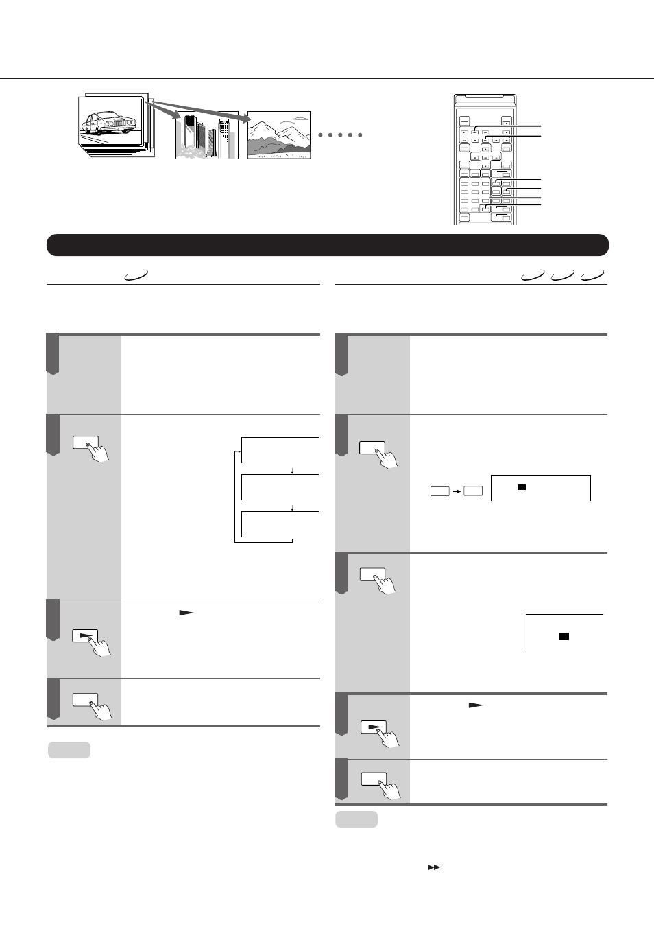 Random playback, Additional playback functions, Continued) | Onkyo DV-C501 User Manual | Page 26 / 44