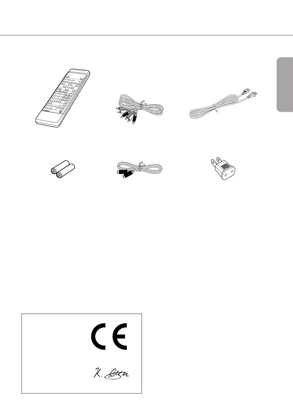 Supplied accessories | Onkyo DV-C501 User Manual | Page 7 / 44