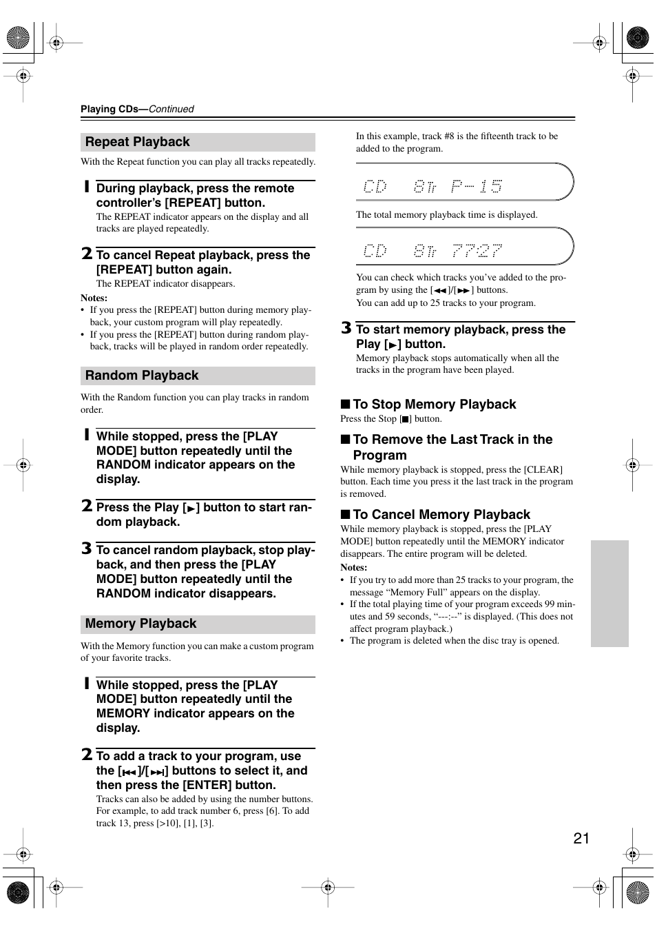 Onkyo CR-L5 User Manual | Page 21 / 32