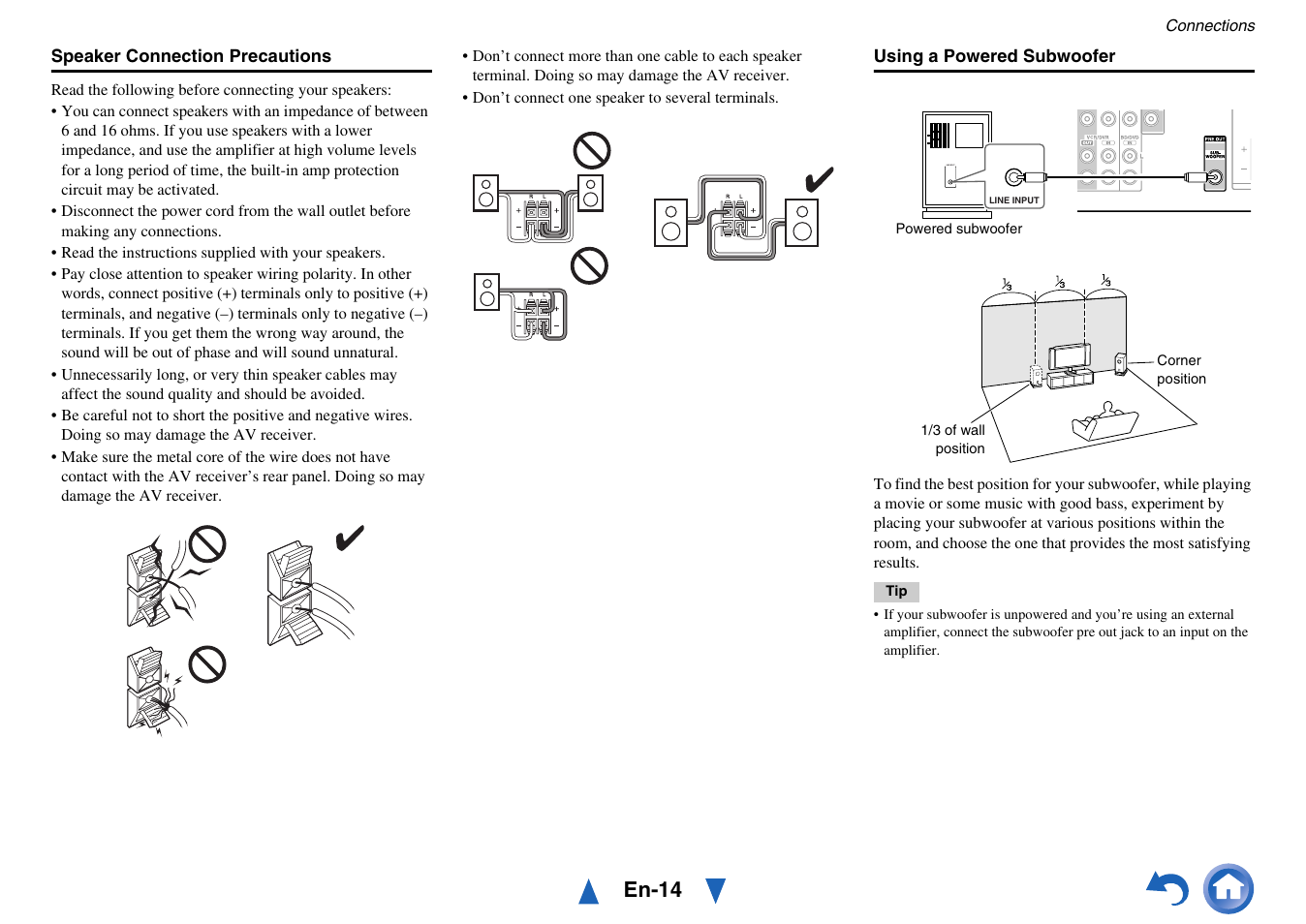 En-14 | Onkyo TX-SR313 User Manual | Page 14 / 68