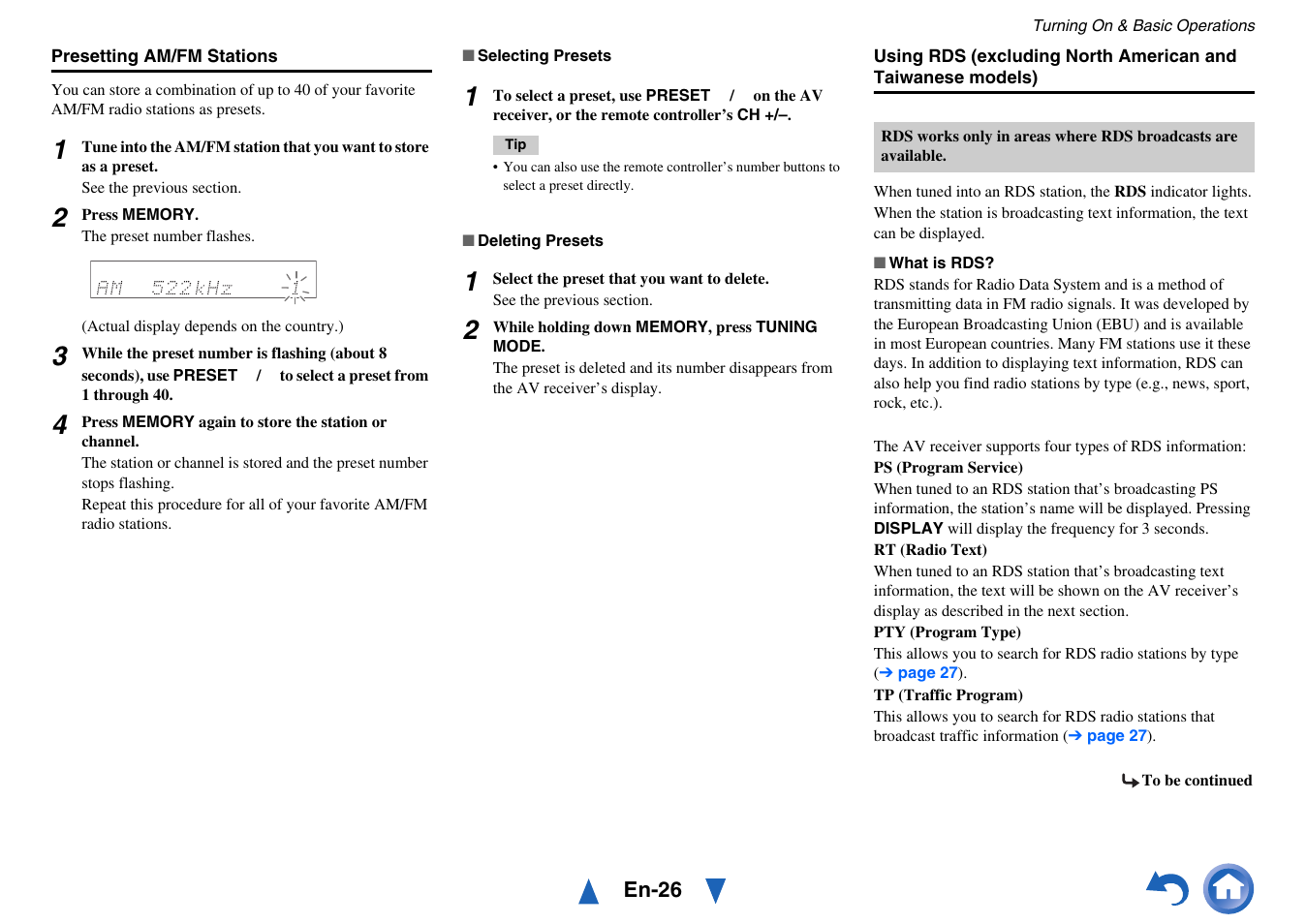 Onkyo TX-SR313 User Manual | Page 26 / 68