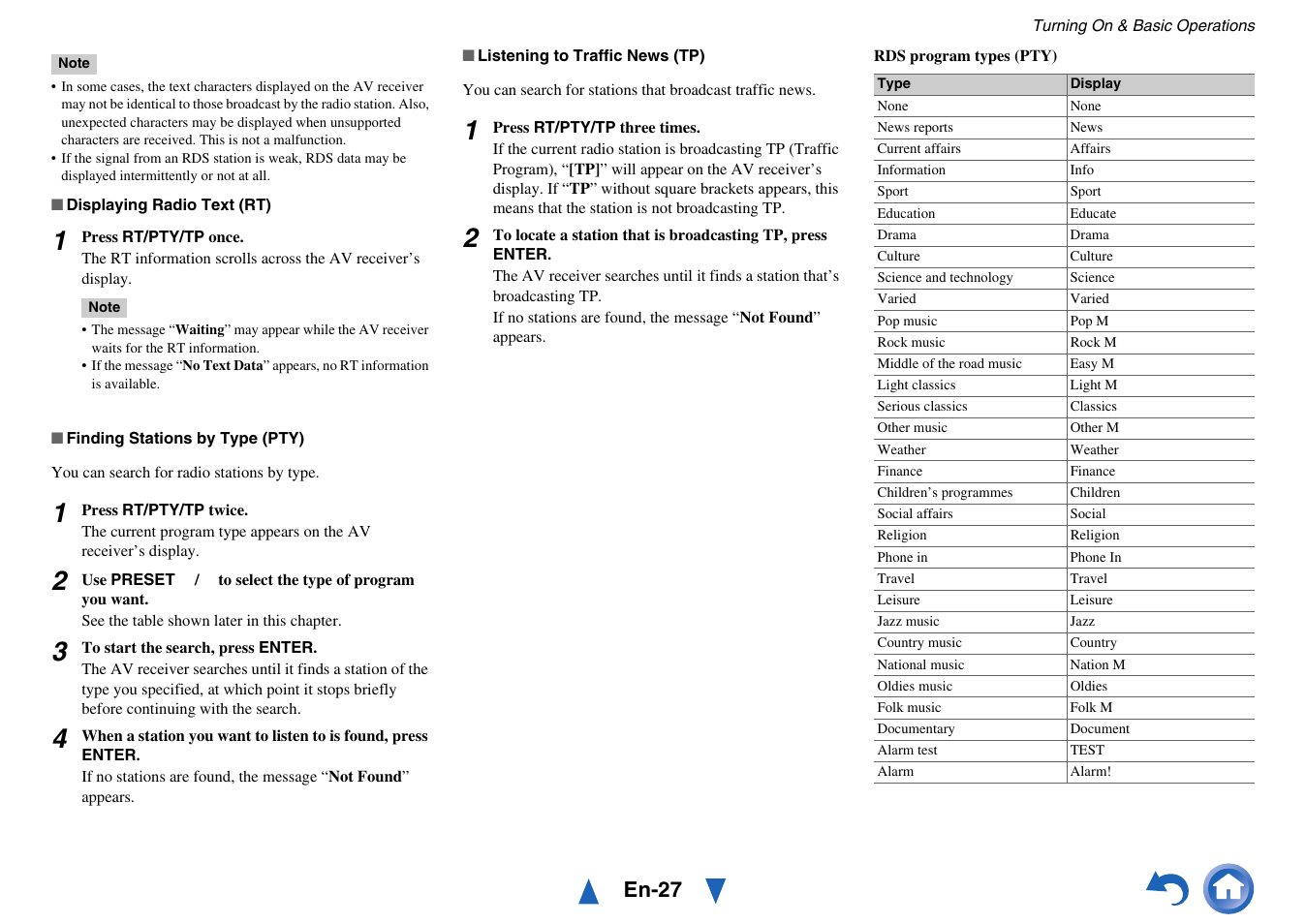 Formation, En-27 | Onkyo TX-SR313 User Manual | Page 27 / 68
