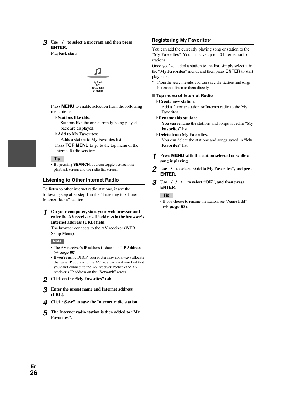 Onkyo TX-NR709 User Manual | Page 26 / 96