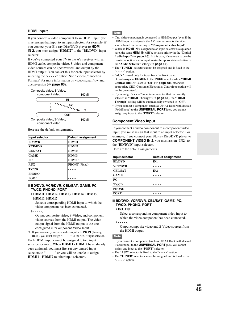 Changed | Onkyo TX-NR709 User Manual | Page 45 / 96