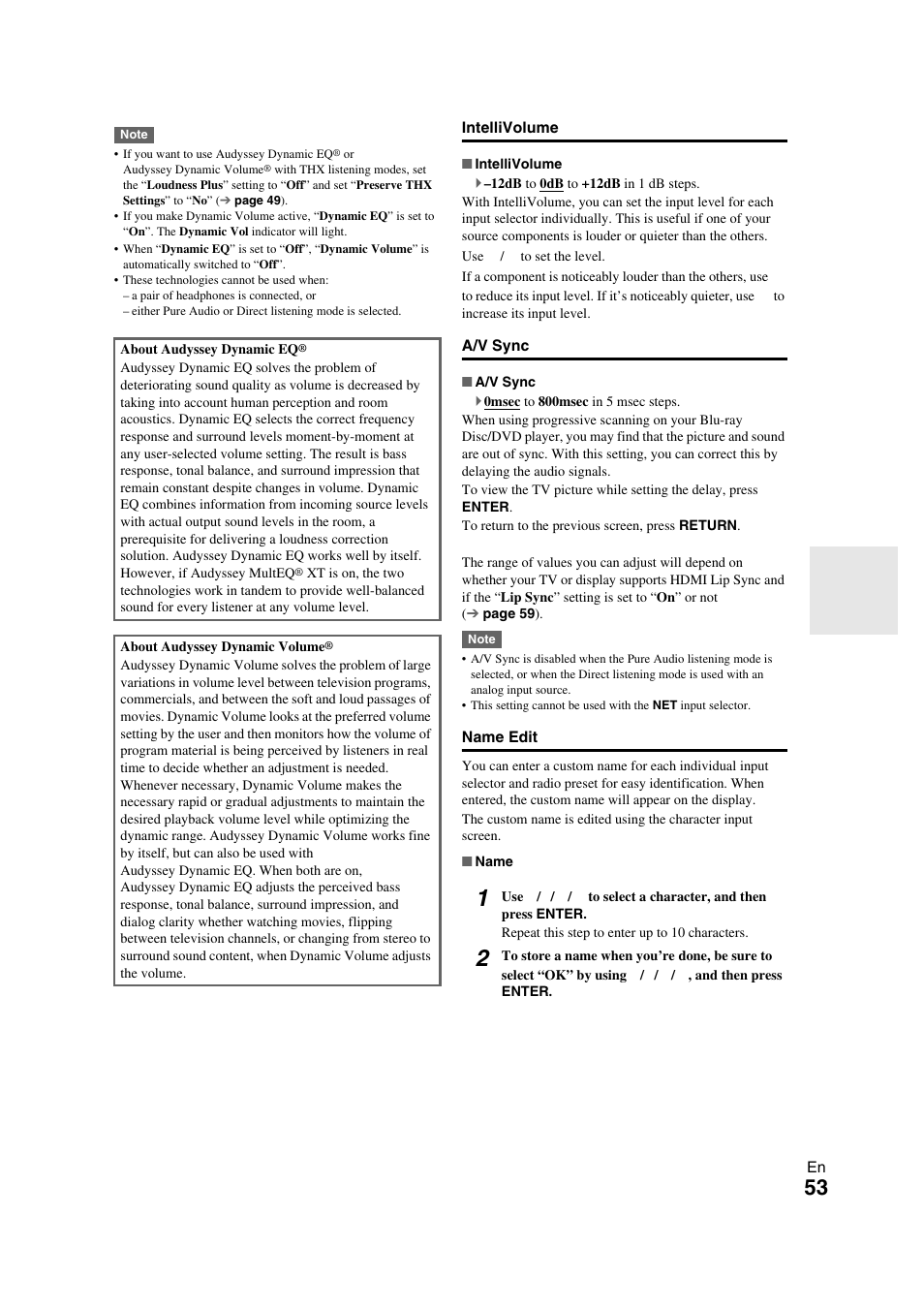 Onkyo TX-NR709 User Manual | Page 53 / 96