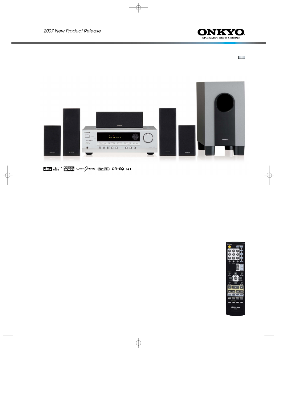 Onkyo HT-SR600 User Manual | 2 pages