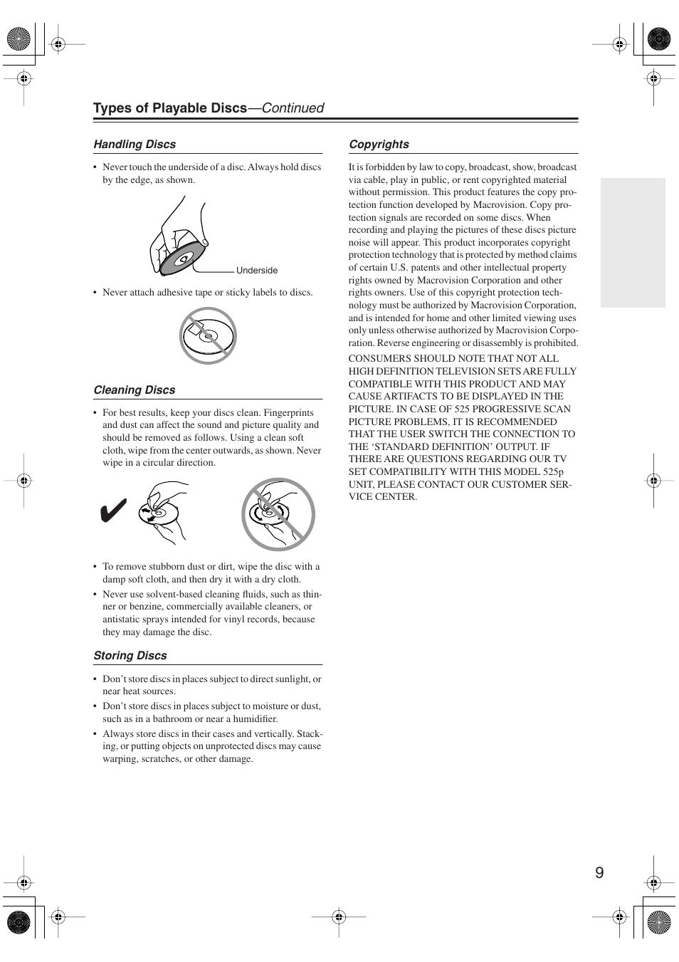 Onkyo DV-SP406 User Manual | Page 9 / 40