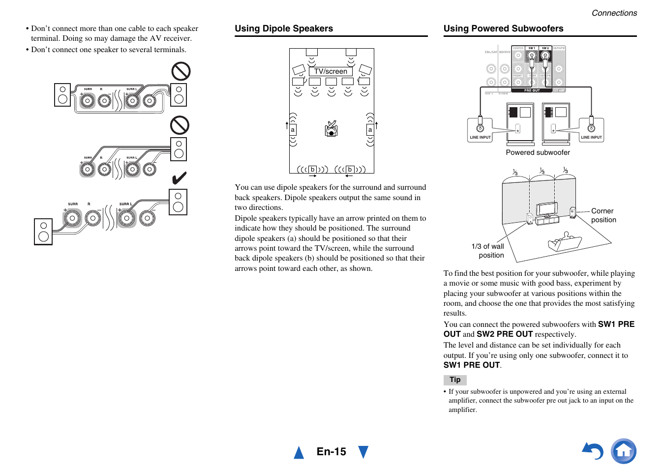En-15, Line input | Onkyo Network A/V Receiver TX-NR1010 User Manual | Page 15 / 164