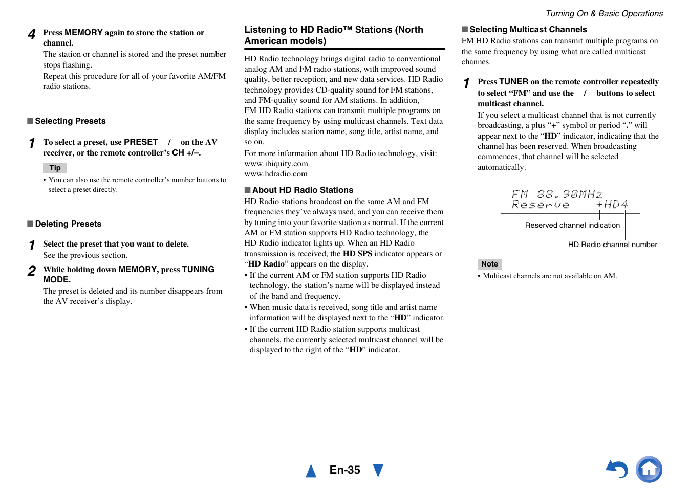 Onkyo Network A/V Receiver TX-NR1010 User Manual | Page 35 / 164