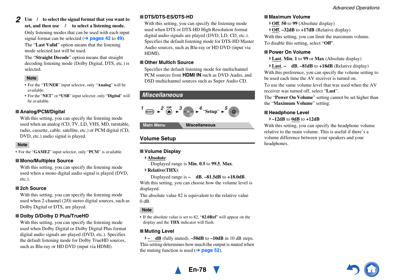 Miscellaneous, En-78 | Onkyo Network A/V Receiver TX-NR1010 User Manual | Page 78 / 164