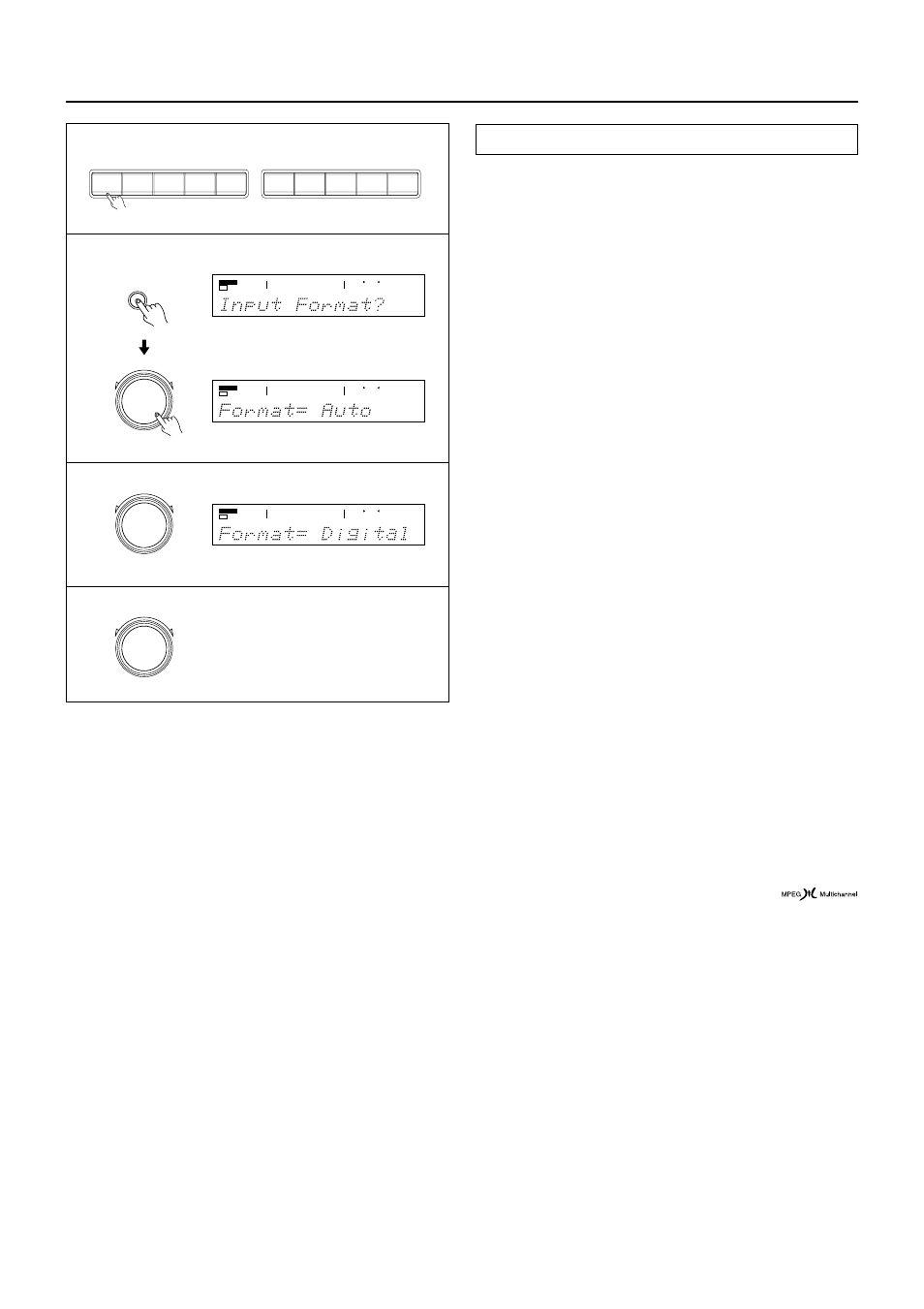 Selecting an input source, Setting the input signal format | Onkyo TX-DS777 User Manual | Page 28 / 64