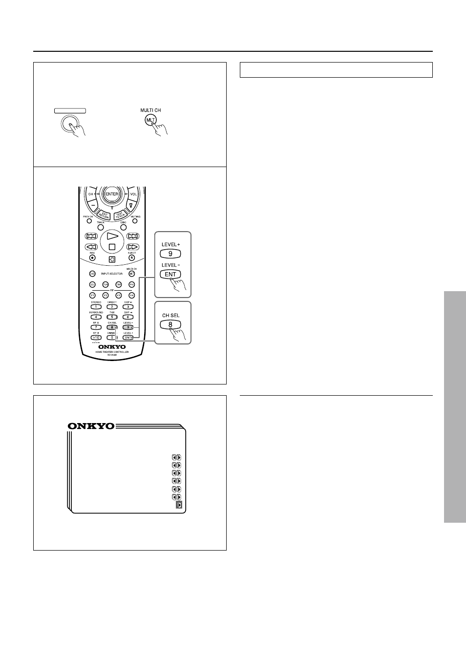 Playing a multichannel input source | Onkyo TX-DS777 User Manual | Page 33 / 64