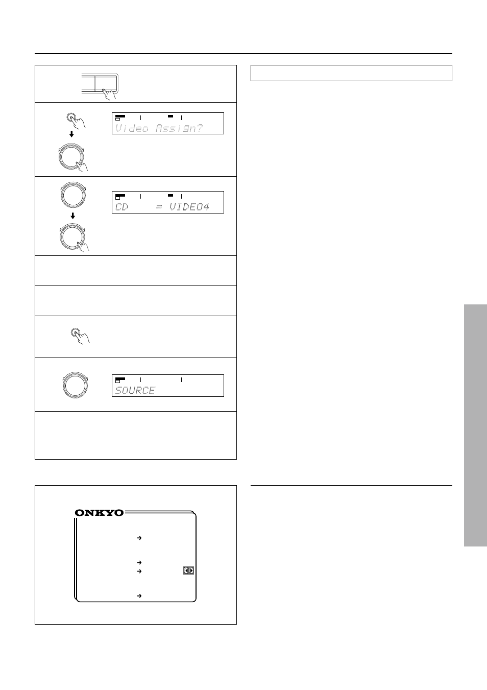 Recording a source, Adding sound to a video tape, Using the on-screen display | Onkyo TX-DS777 User Manual | Page 45 / 64