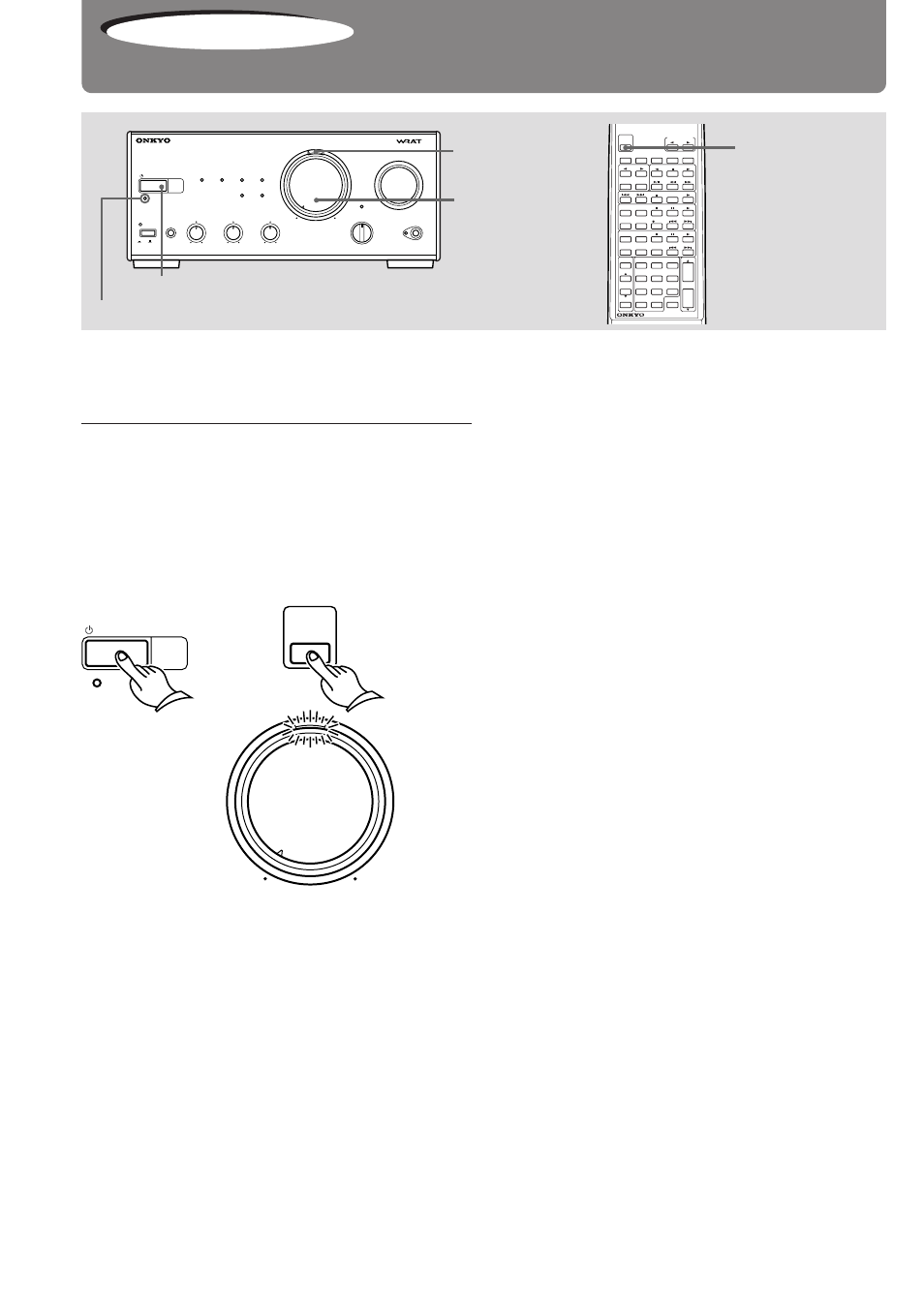 Turning the unit on, Operation, Power/muting lamp | Power | Onkyo pmn User Manual | Page 18 / 28