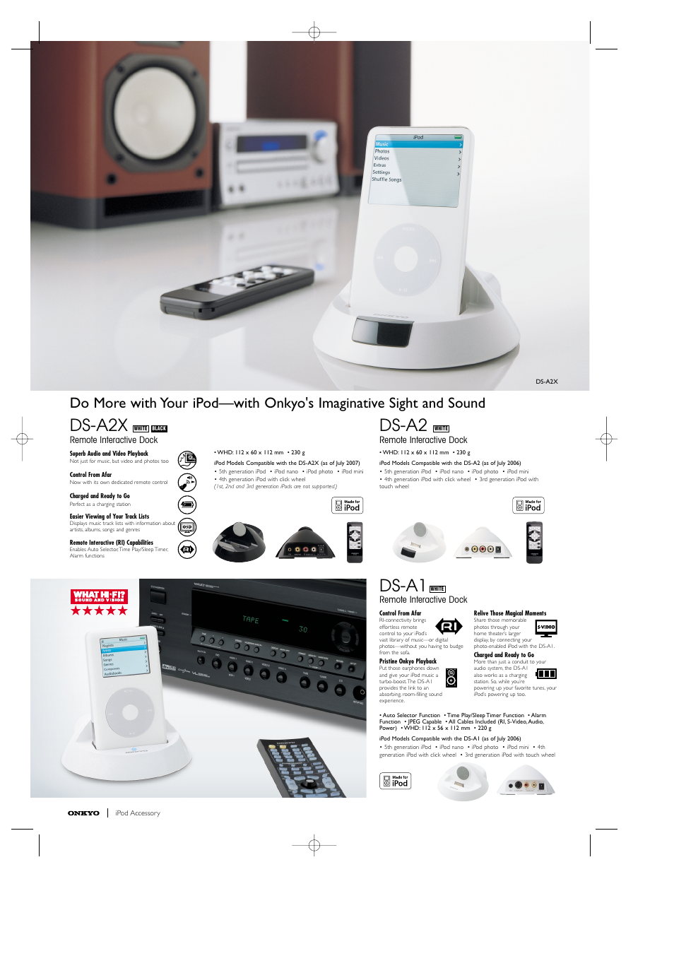Ds-a1, Ds-a2x, Ds-a2 | Onkyo Liverpool AV-3600 User Manual | Page 2 / 8