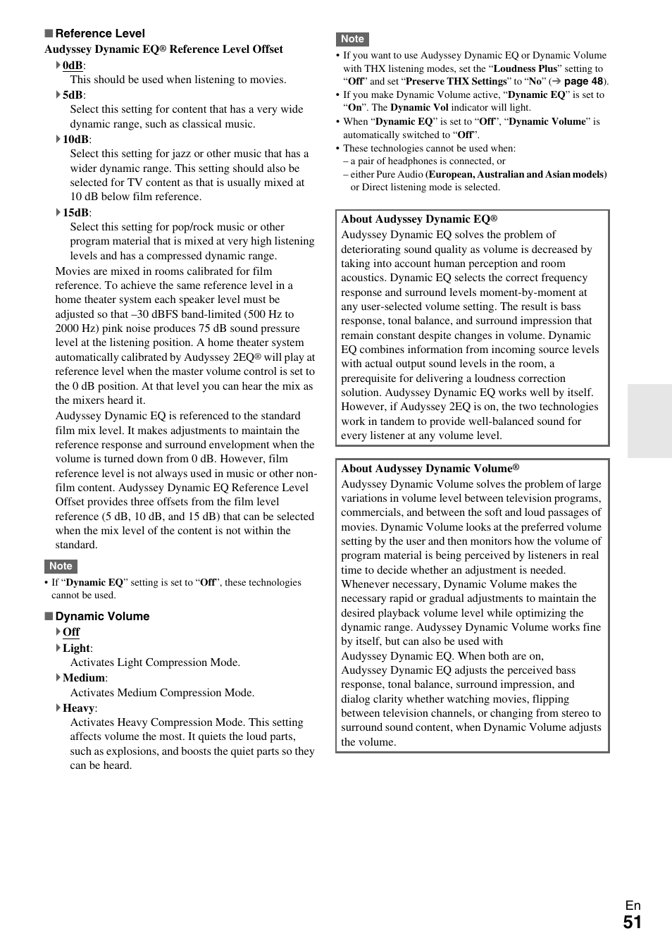 Volume | Onkyo TX-NR609 User Manual | Page 51 / 88