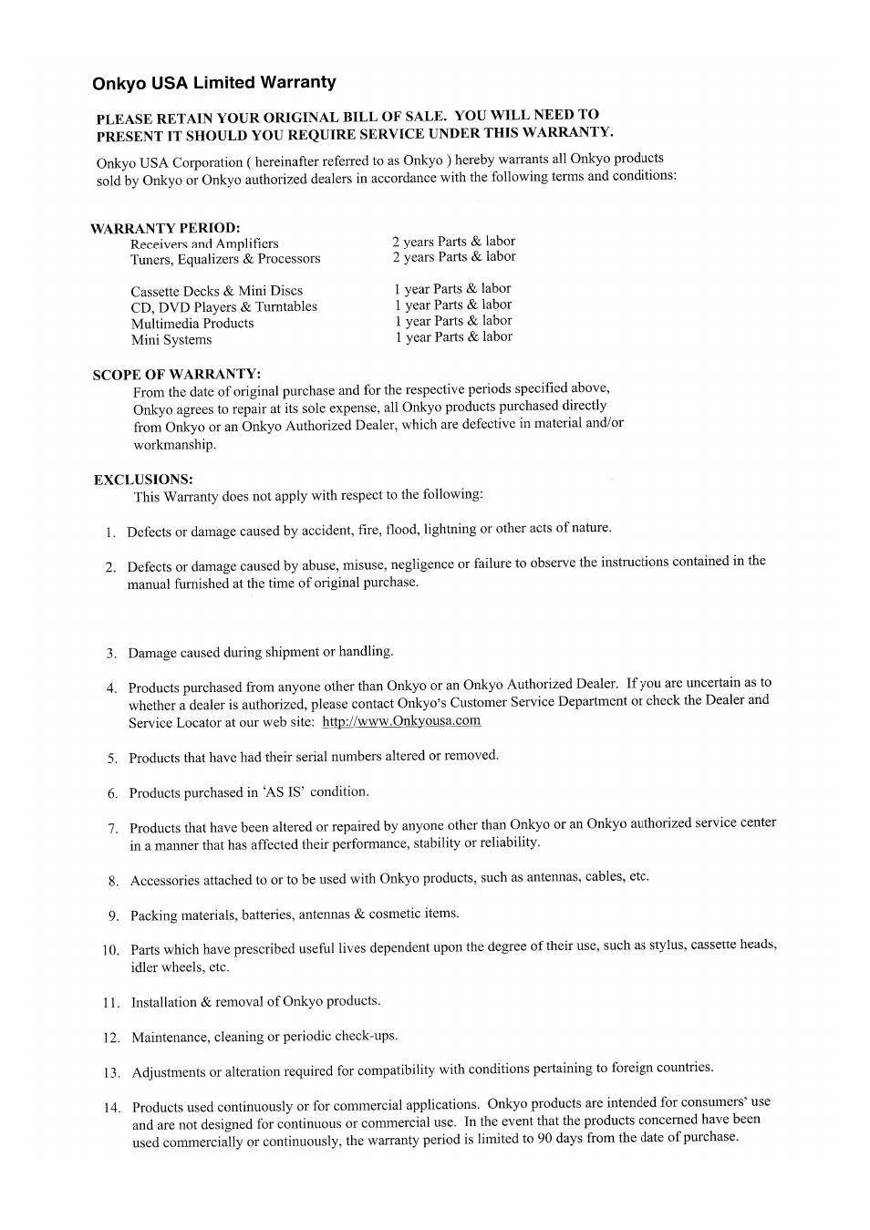 Onkyo DV-CP802 User Manual | Page 68 / 69