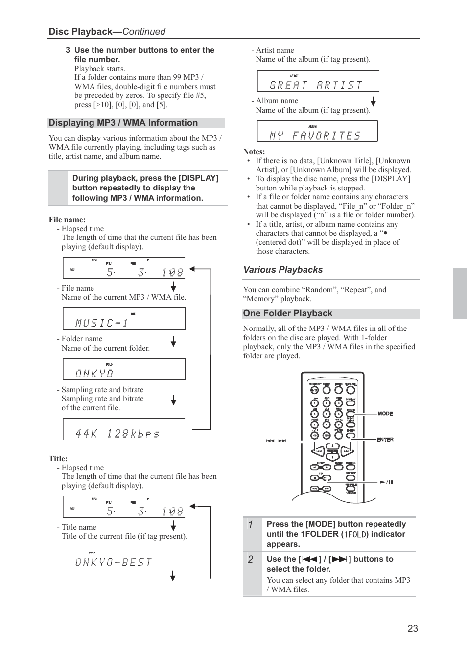 Onkyo CR-445 User Manual | Page 23 / 44