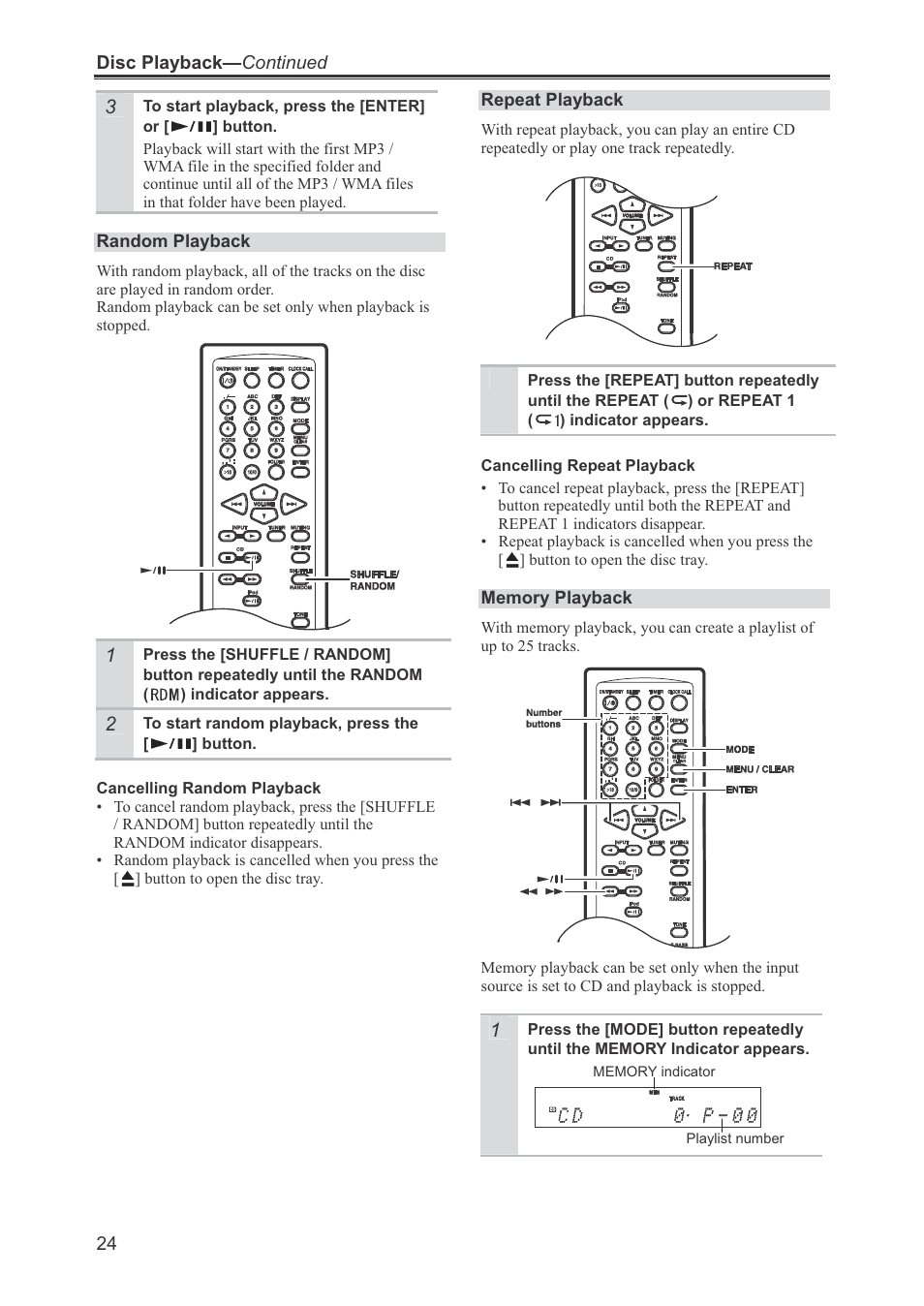 Onkyo CR-445 User Manual | Page 24 / 44