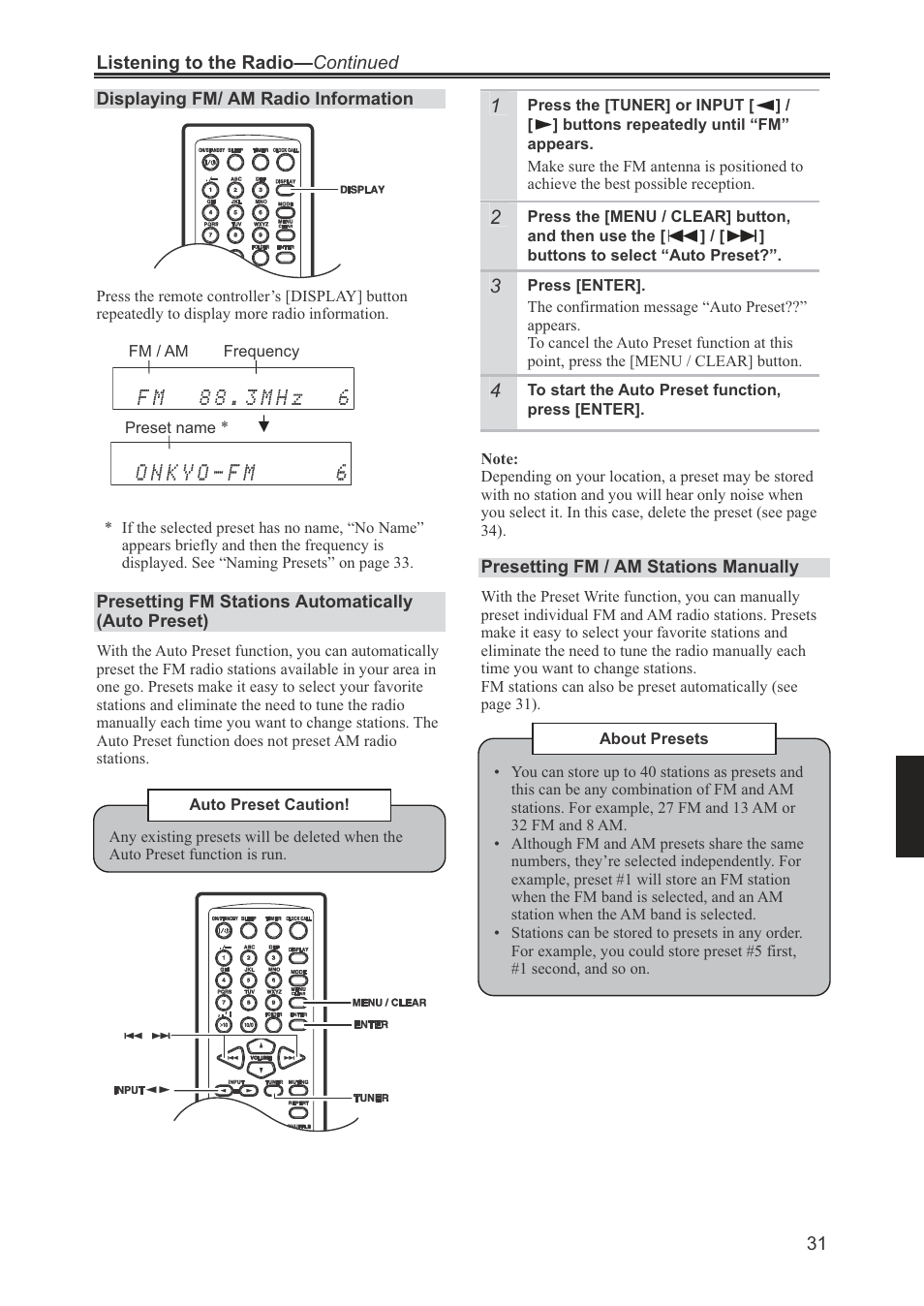 Onkyo CR-445 User Manual | Page 31 / 44