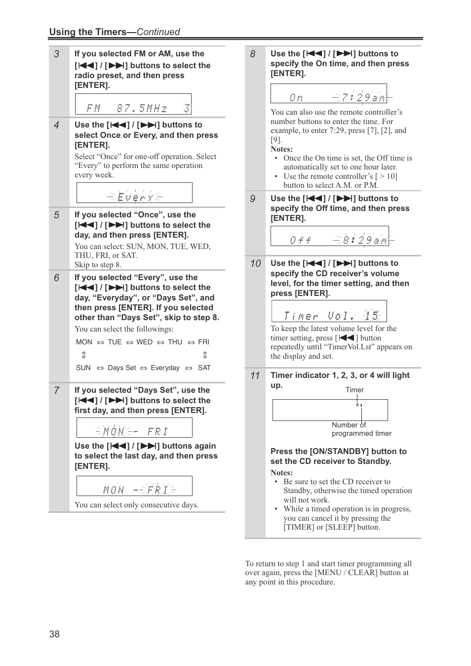 Onkyo CR-445 User Manual | Page 38 / 44