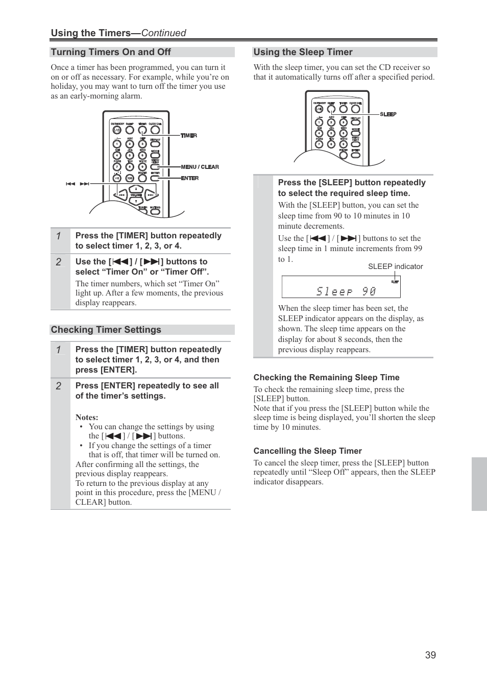 Onkyo CR-445 User Manual | Page 39 / 44