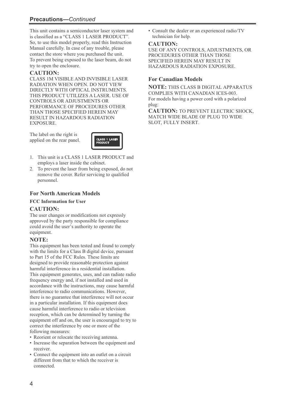 Onkyo CR-445 User Manual | Page 4 / 44