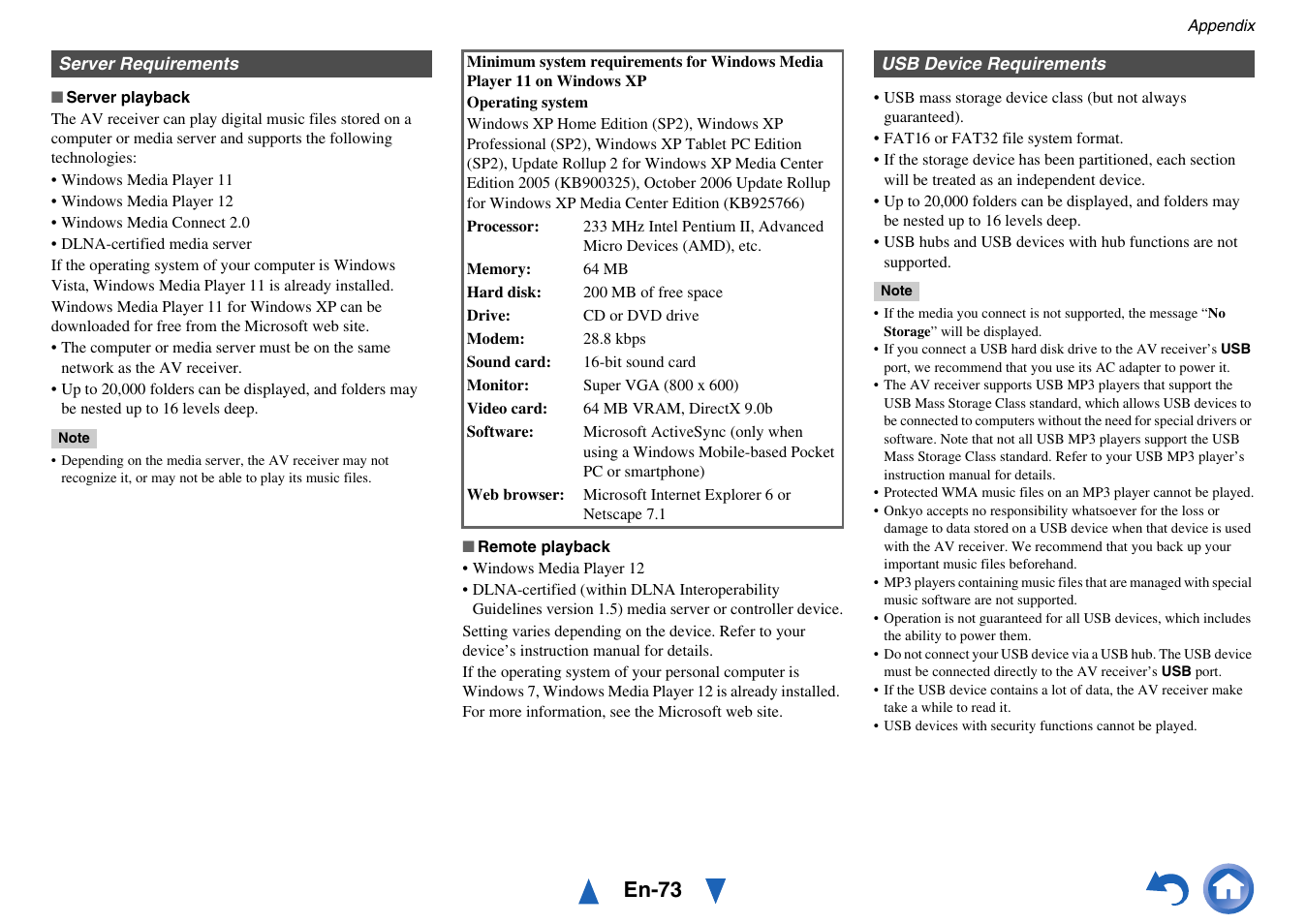 En-73 | Onkyo TX-NR414 User Manual | Page 73 / 128