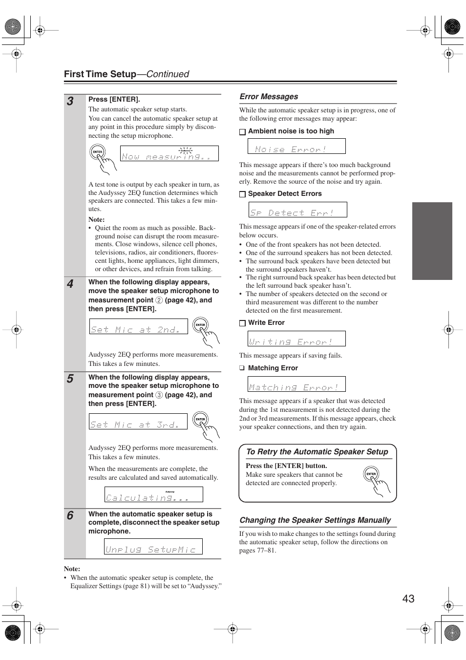Y indicator (43) | Onkyo HT S5100 User Manual | Page 43 / 96