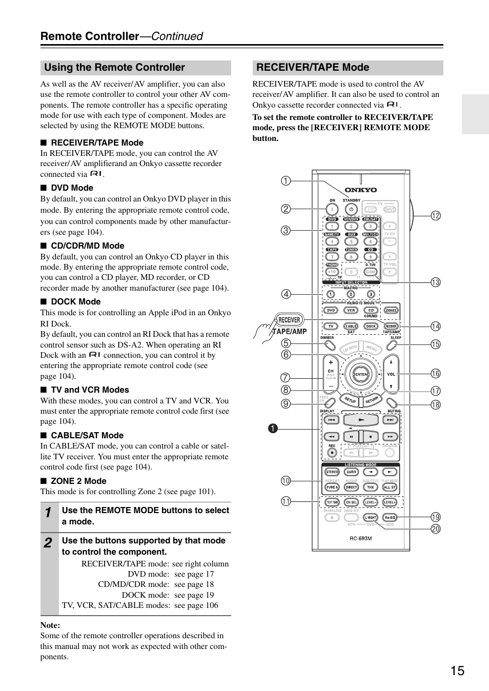 Onkyo TX-SA705 User Manual | Page 15 / 116