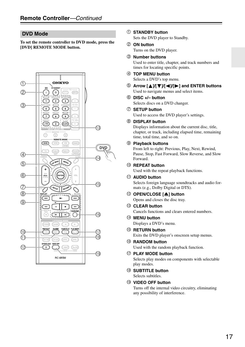 Onkyo TX-SA705 User Manual | Page 17 / 116