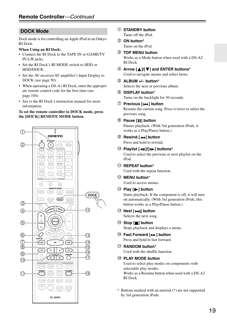 Onkyo TX-SA705 User Manual | Page 19 / 116