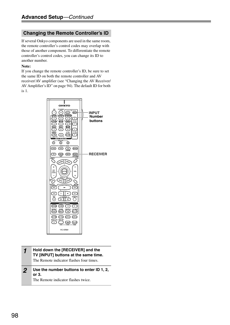 Onkyo TX-SA705 User Manual | Page 98 / 116