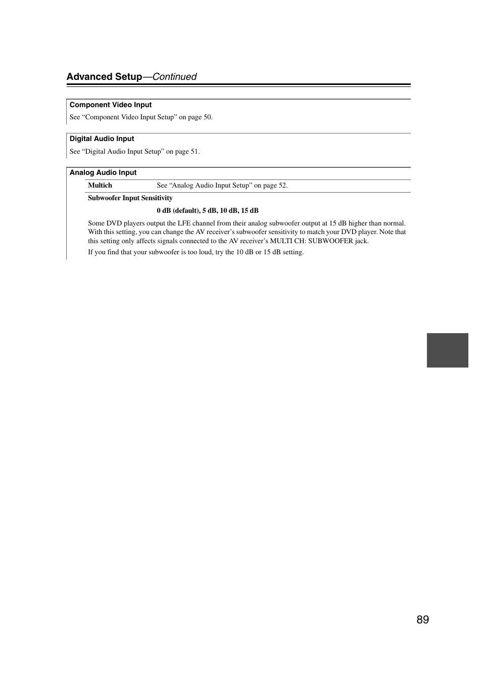 Advanced setup —continued | Onkyo TX-NR1007 User Manual | Page 89 / 156