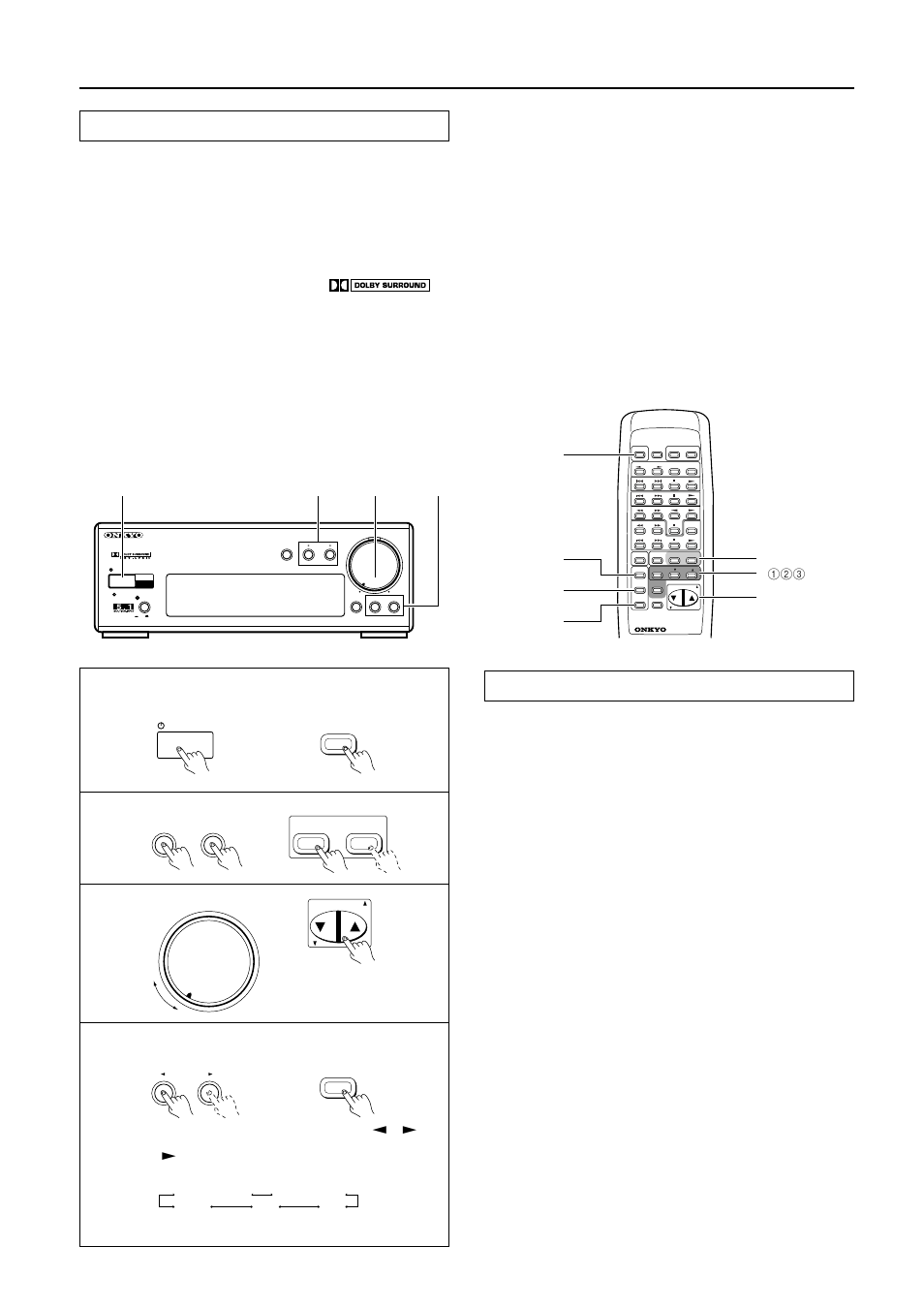 Using the surround modes, Dolby pro logic surround, Hall surround | Before enjoying surround play, Live surround, Arena surround, Stereo | Onkyo ED-205 User Manual | Page 12 / 20