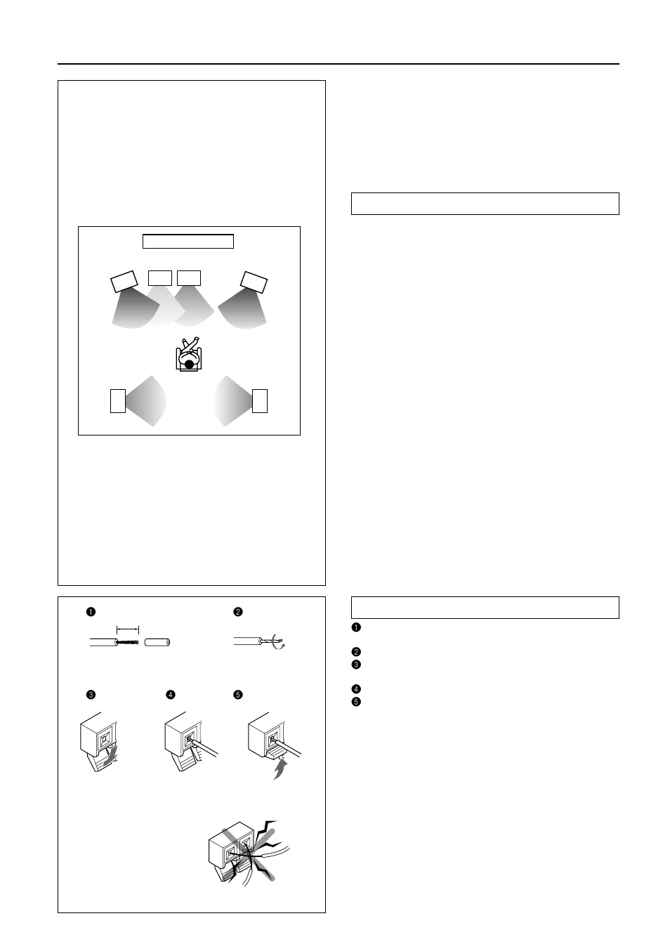 Speaker placement and connection | Onkyo ED-205 User Manual | Page 8 / 20