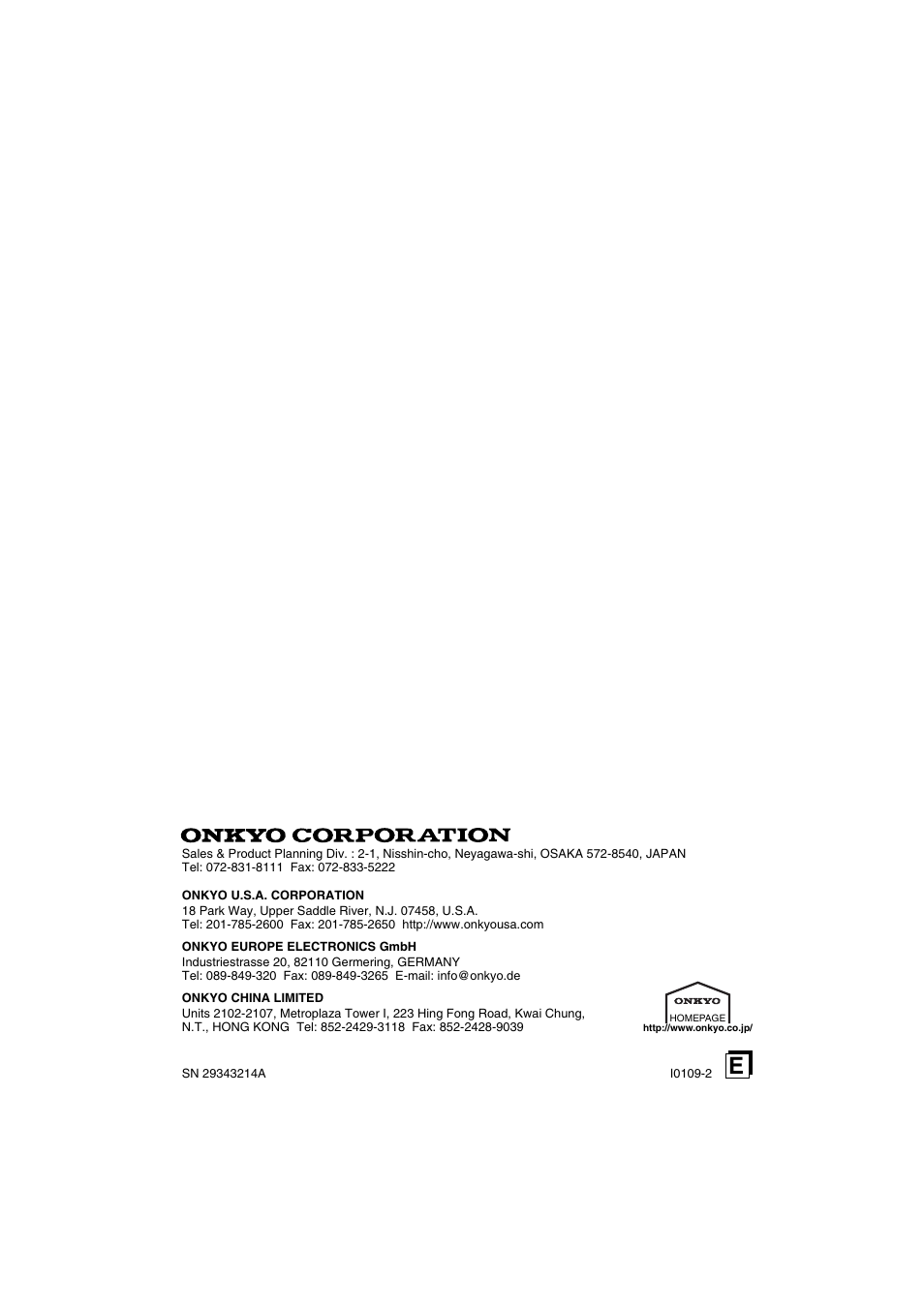 Onkyo R-801A User Manual | Page 52 / 52