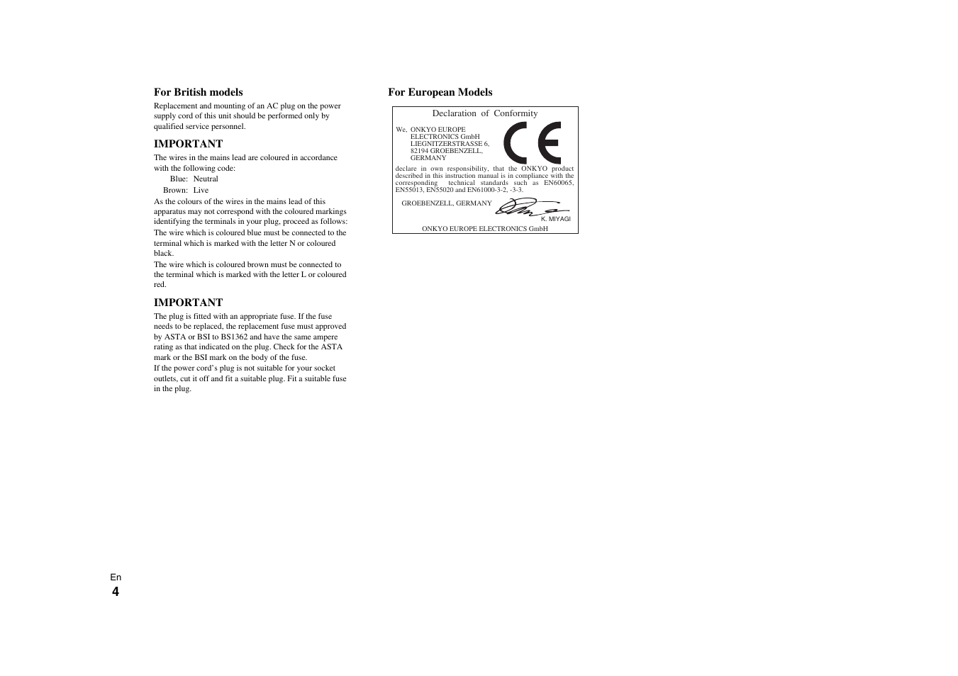 Onkyo Power Amplifier M-5000R User Manual | Page 4 / 24
