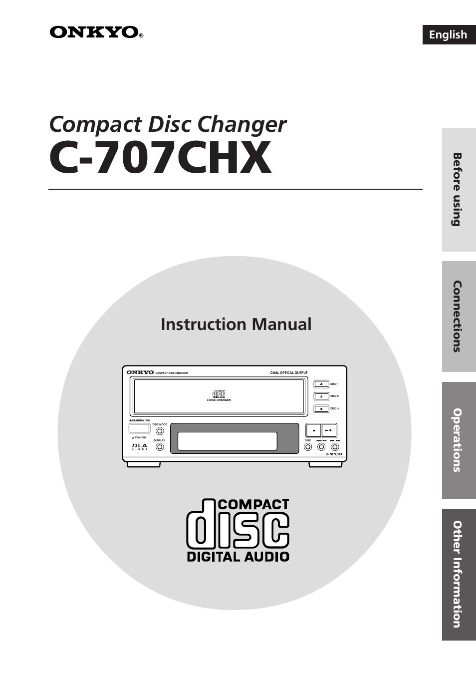 Onkyo C-707CHX User Manual | 28 pages